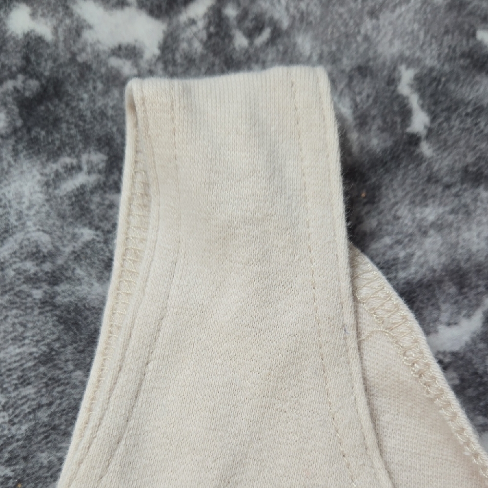 Vintage Reference Point Cream Ribbed Scoop Tank - Picture 3 of 5